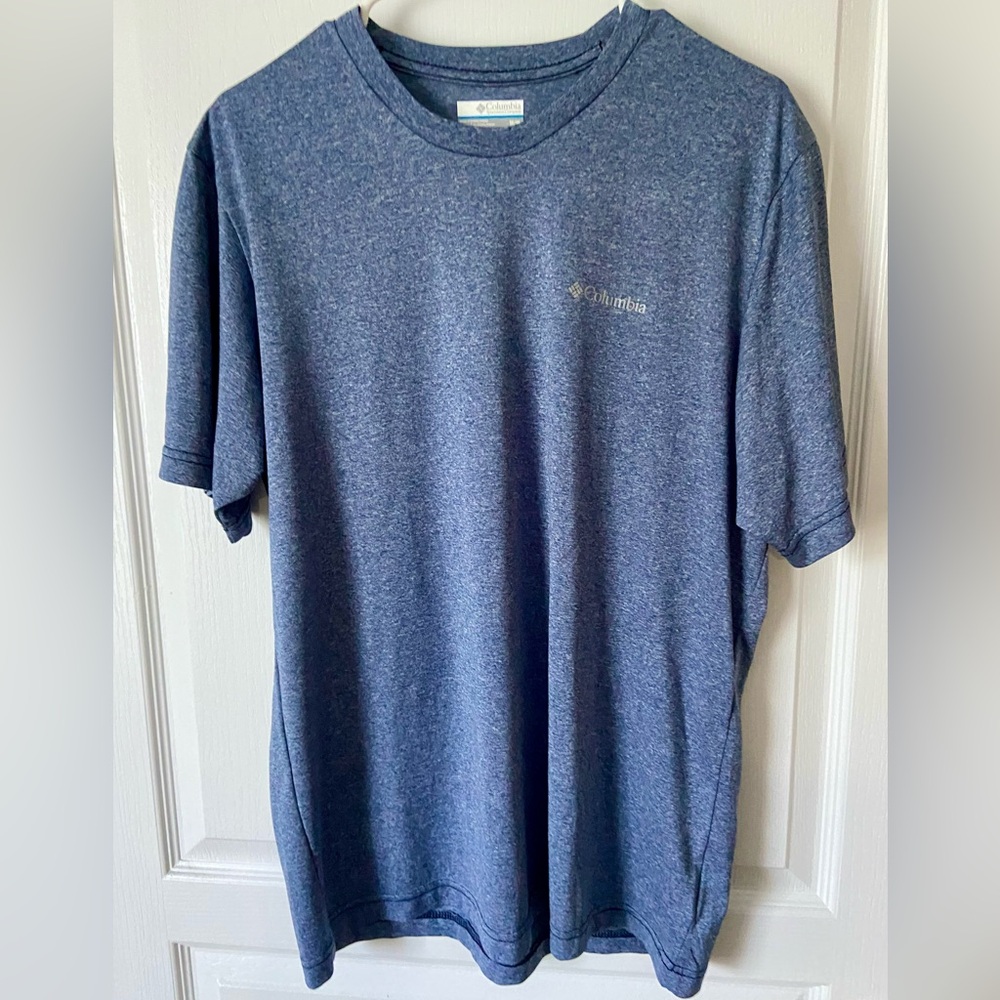 Columbia Blue Short Sleeve Dri-Fit Tee for Everyday Comfort